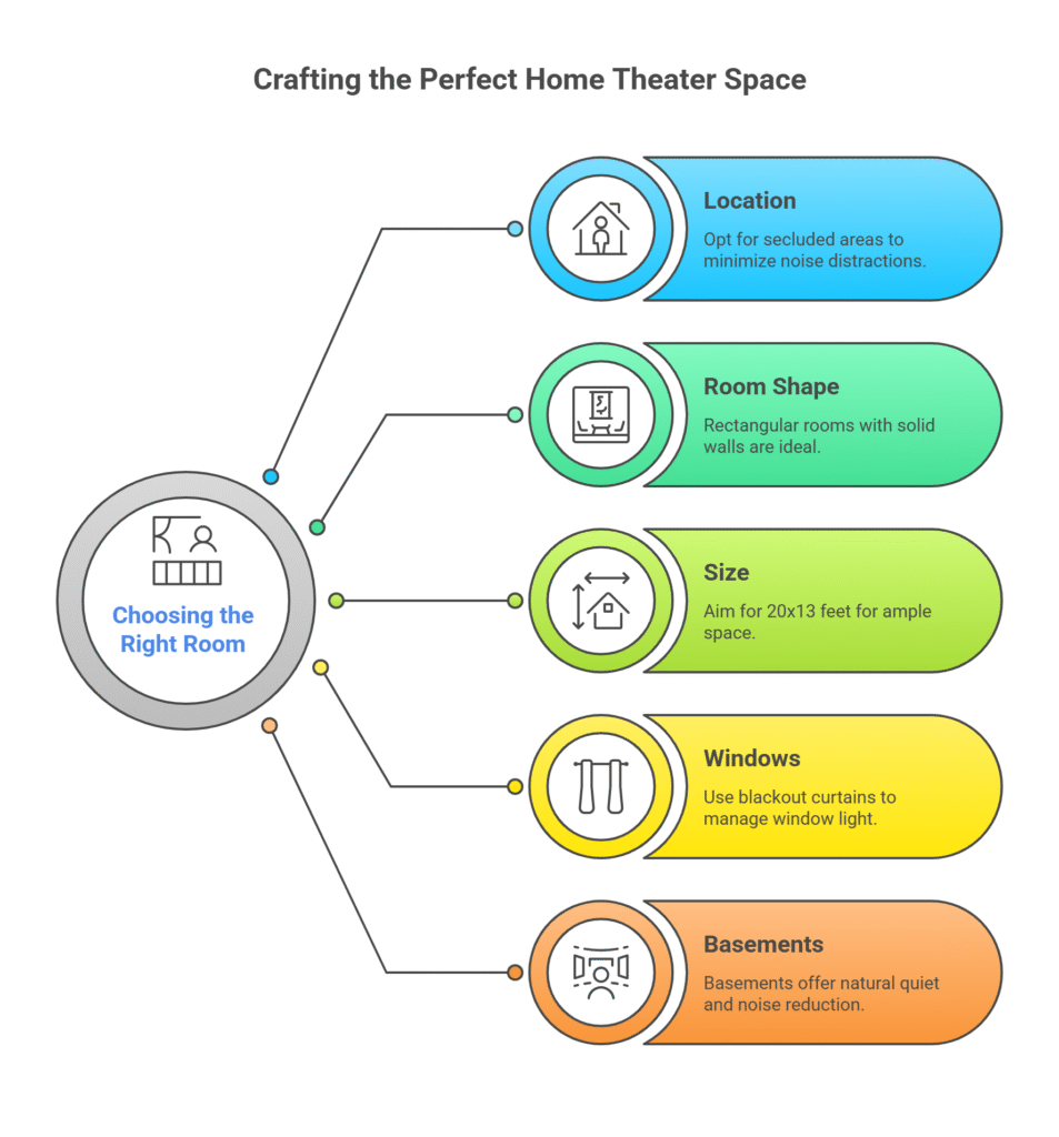 How to Choose the Best Room for Your Smart Home Theater - visual selection