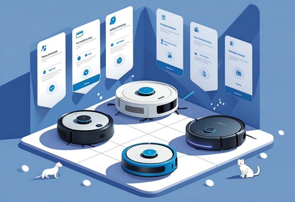 Top 3 Robot Vacuums for Pet Hair – Comparison Overview