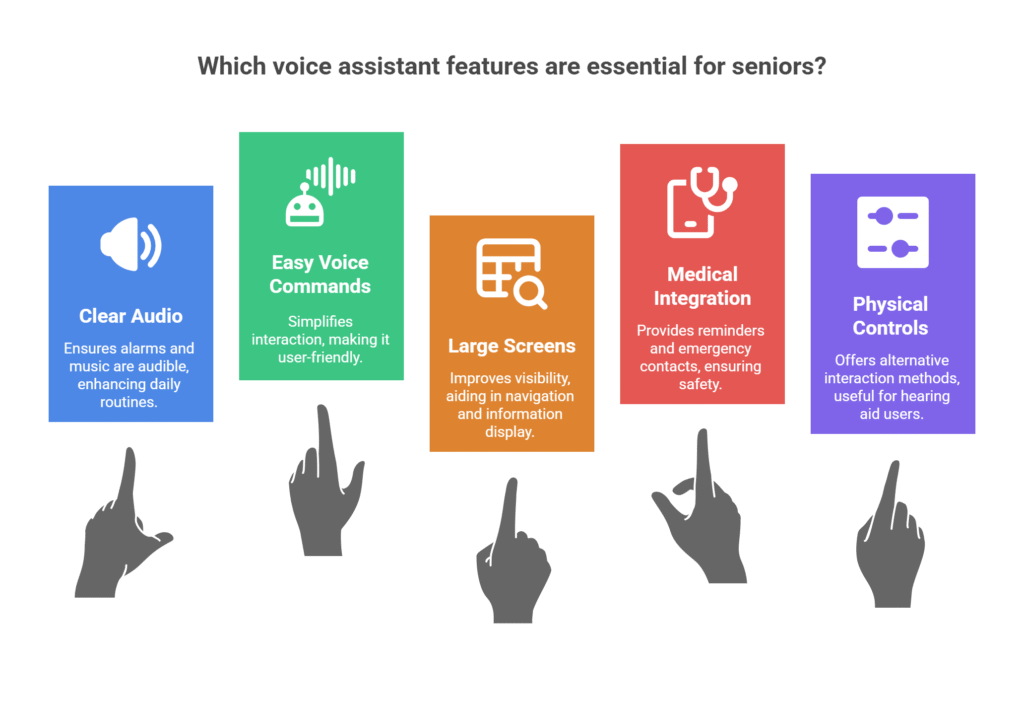 ✅ Must-Have Features in a Voice Assistant for Seniors - visual selection