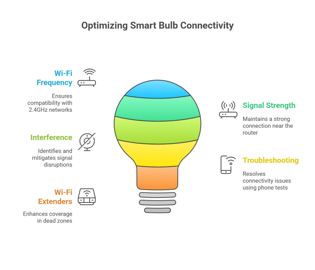 📶 Ensuring Wi-Fi Strength for Reliable Smart Bulb Control - visual selection
