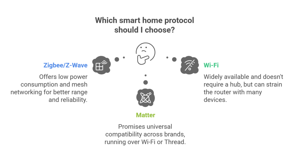 Best Smart Home Hub Protocols_ Zigbee, Z-Wave, Matter & Wi-Fi Compared - visual selection
