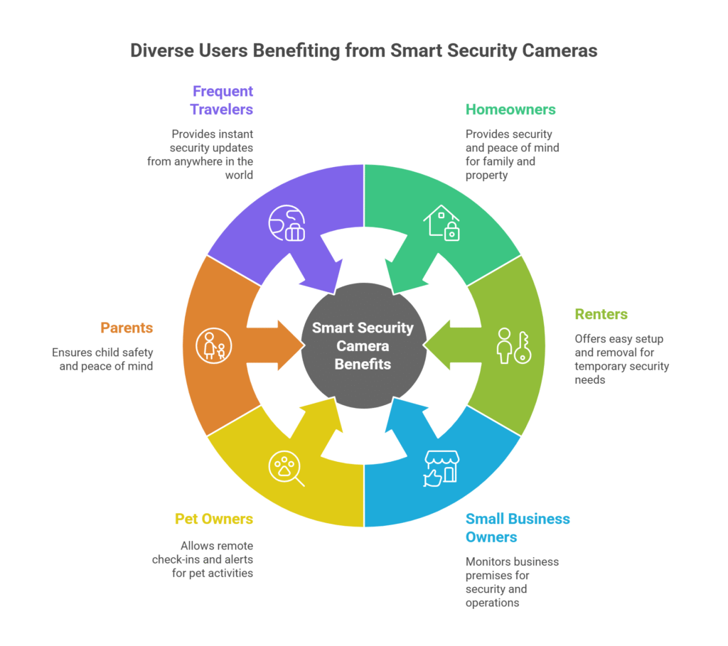 Wireless AI security camera for renters, families, and small businesses