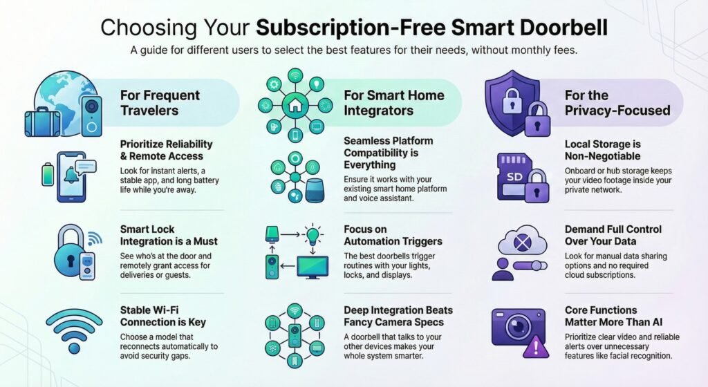 subscription free video doorbell comparison