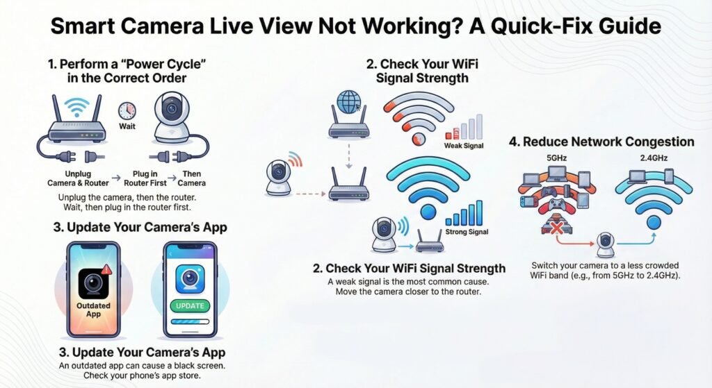 smart camera live view connection issue