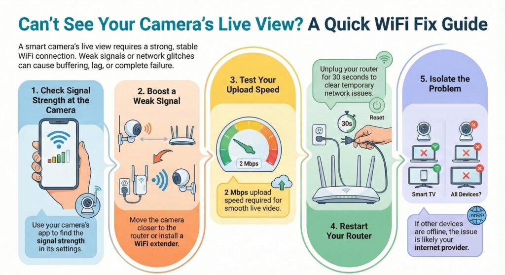 smart camera live view not working troubleshooting