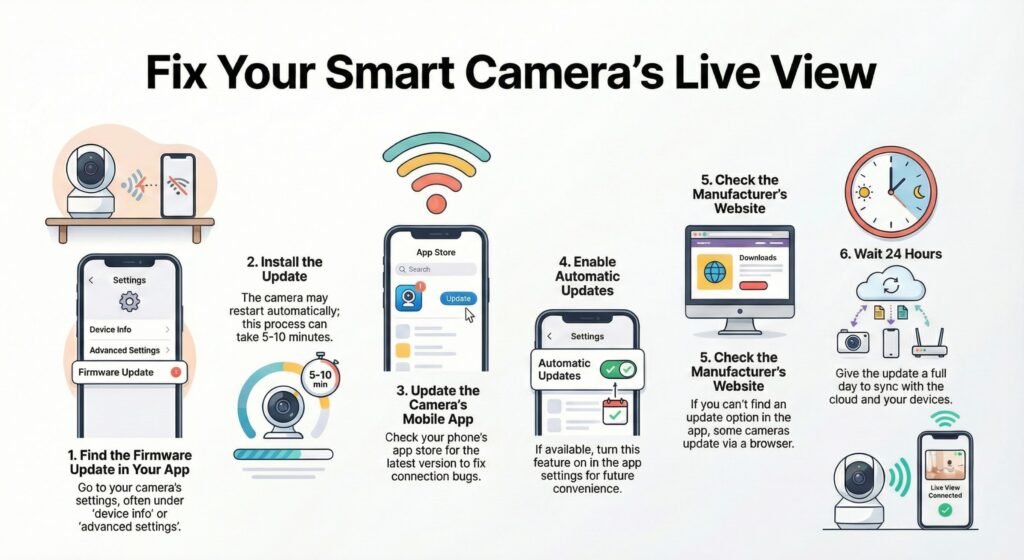 smart camera live view not working troubleshooting