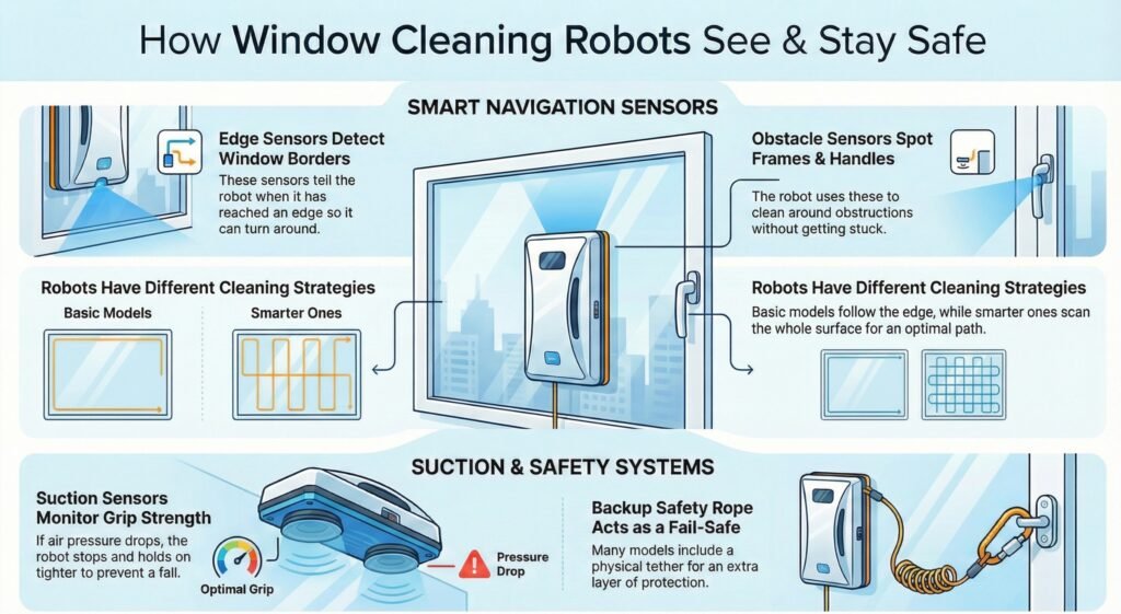 How Sensors and Suction Affect Window Cleaning Robot Streaks