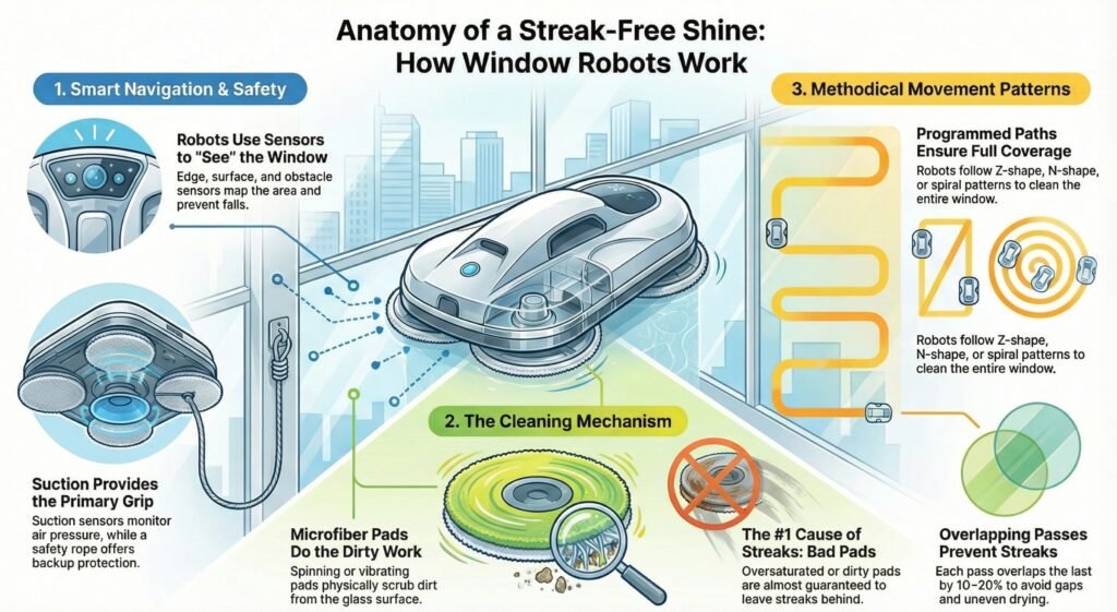 How Window Cleaning Robots Work and Why Streaks Appear