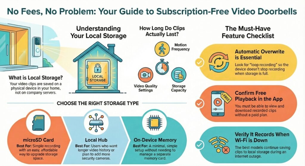 doorbell camera without cloud storage