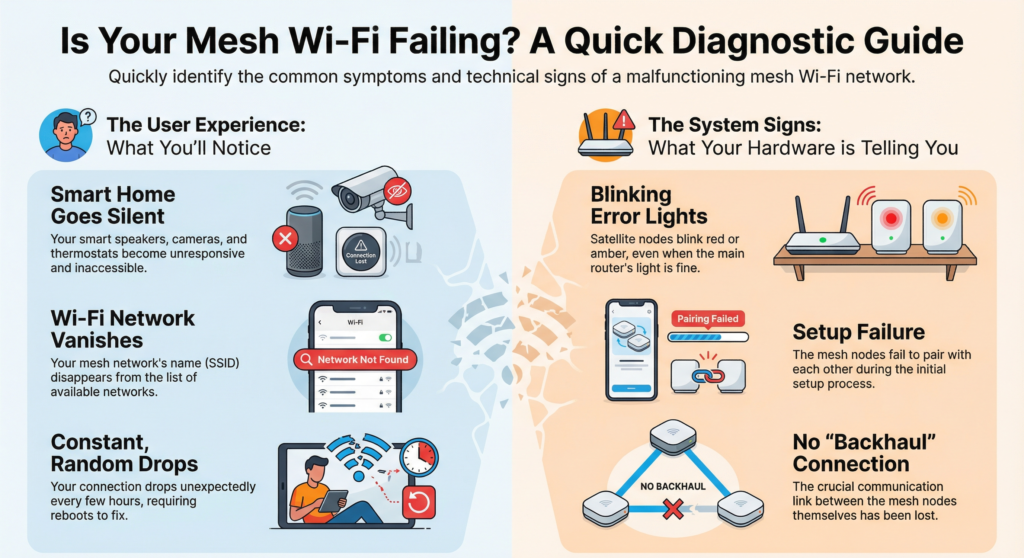 Mesh Wifi Keeps Disconnecting Signs