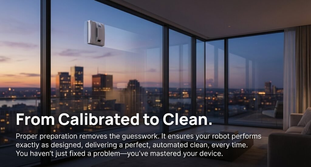 Robot Window Cleaning Calibration