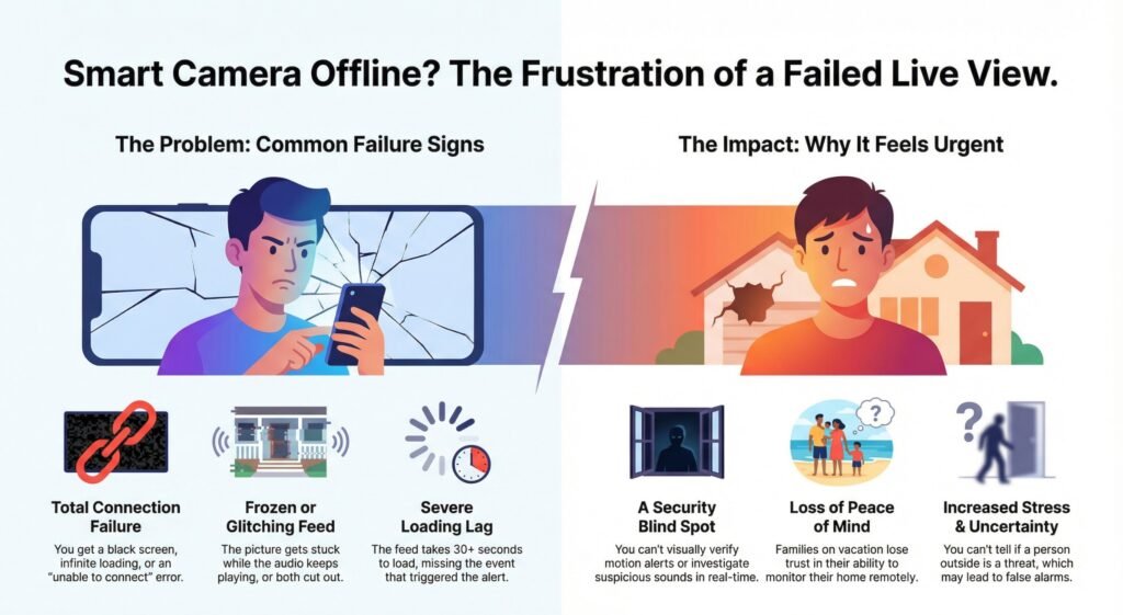 smart camera live view connection issue
