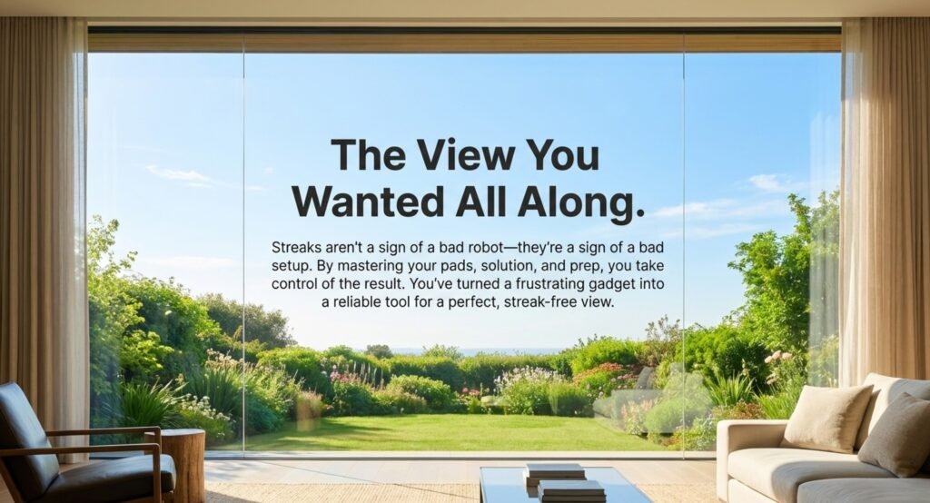 how to fix window cleaning robot streaks