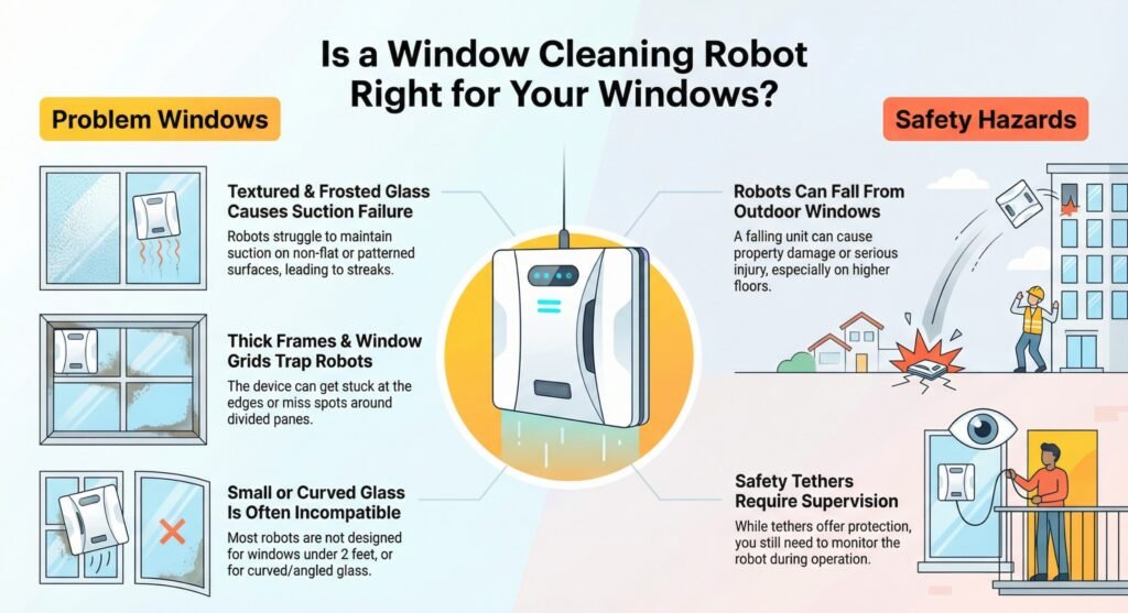 Window Types That Increase Window Cleaning Robot Streaks