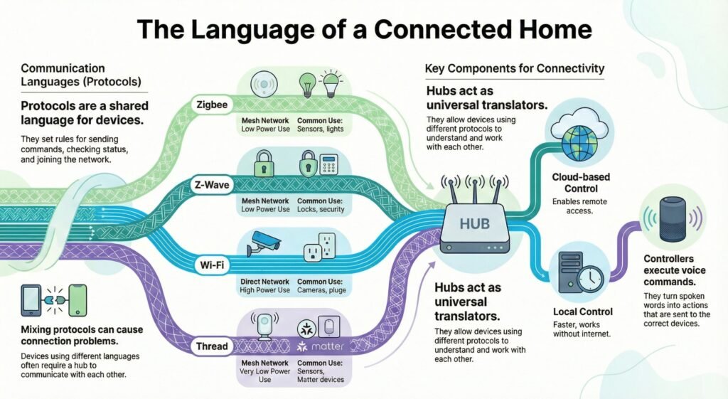 smart home device communication protocols