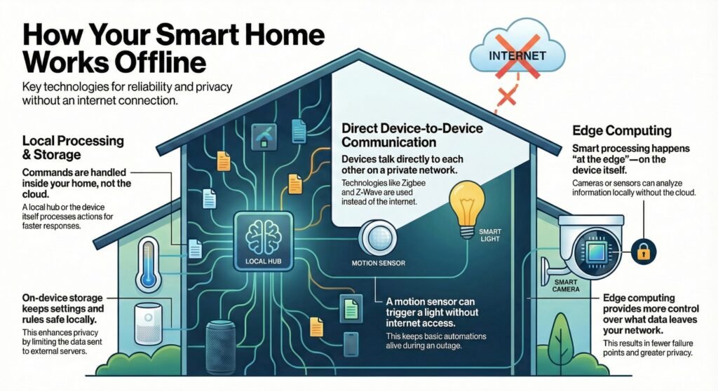 smart home devices work offline