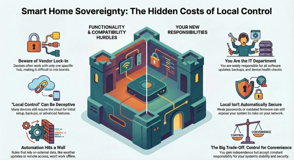 offline smart home automation limits