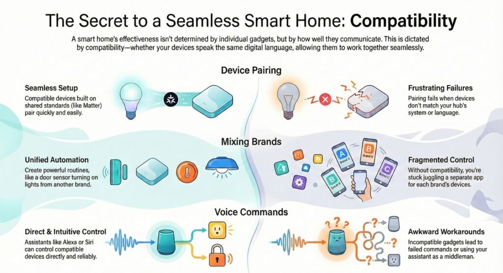 smart home devices work together