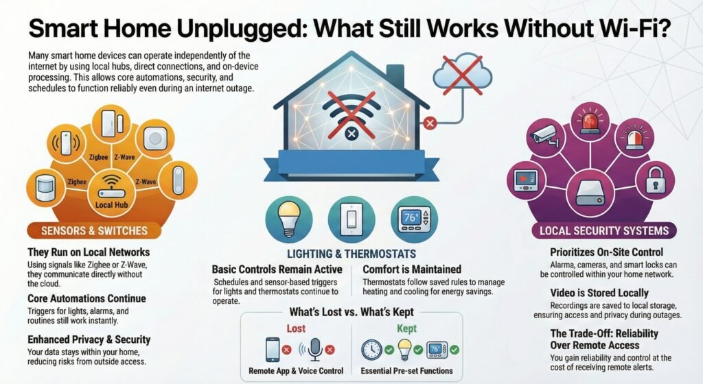 smart home devices offline functionality