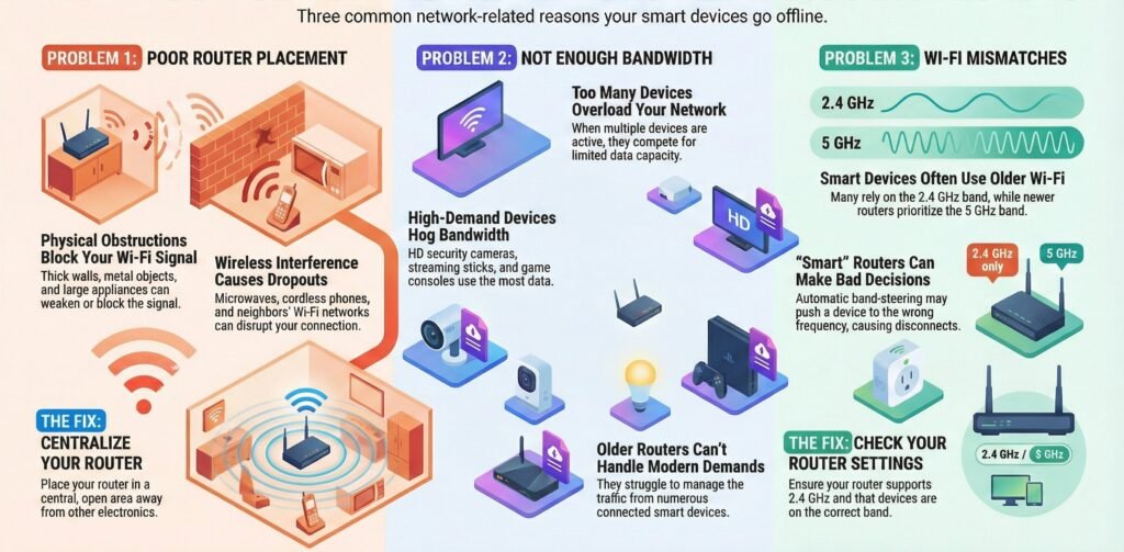 why smart home devices disconnect