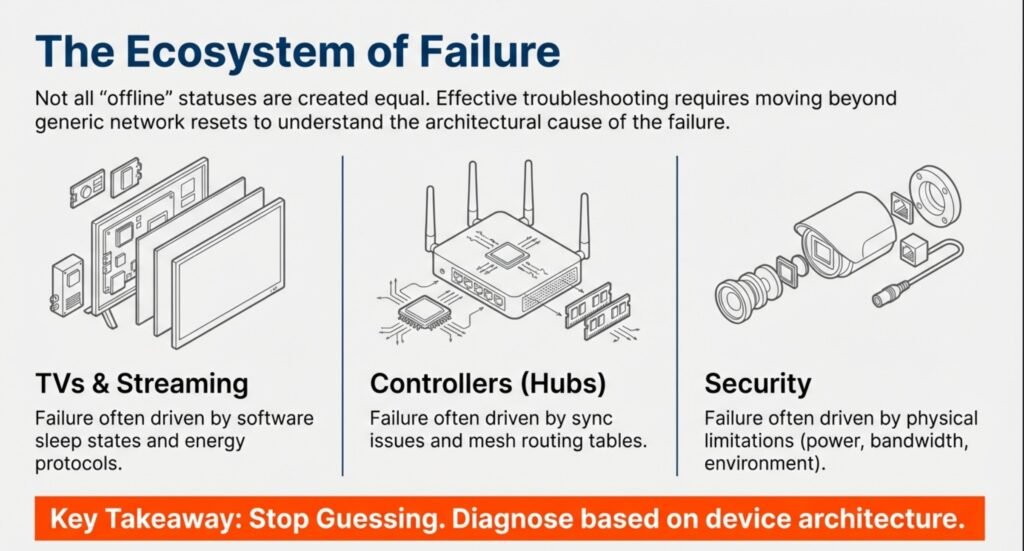 smart home devices offline troubleshooting