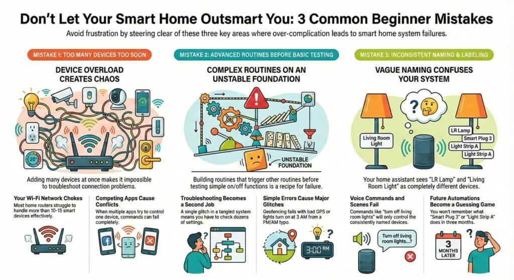 smart home automation mistakes beginners